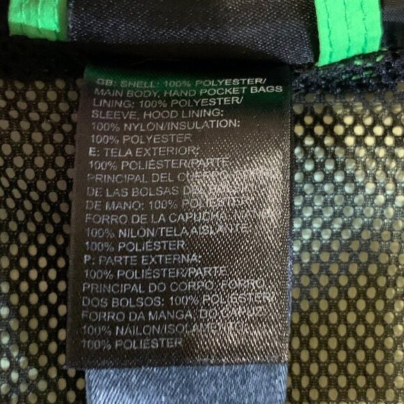 The North Face Boys' Nimbo Triclimate Colorblock Jacket in Krypton Green Size XS - Picture 9 of 13